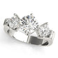 ENGAGEMENT RINGS 3 STONE ROUND