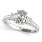 3-Stone Trellis Oval Engagement Ring