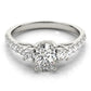 3-Stone Trellis Oval Engagement Ring