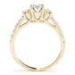 3-Stone Trellis Oval Engagement Ring