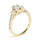 3-Stone Trellis Oval Engagement Ring