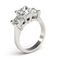 3-Stone Princess Cut Engagement Ring