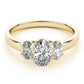 3-Stone Trellis Oval Engagement Ring