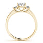 3-Stone Trellis Oval Engagement Ring