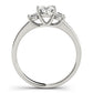 3-Stone Trellis Oval Engagement Ring