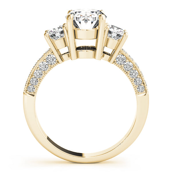 ENGAGEMENT RINGS 3 STONE OVAL