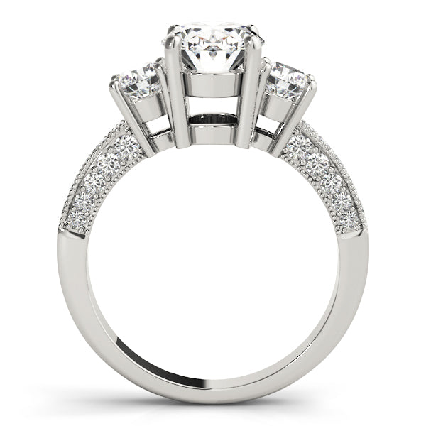 ENGAGEMENT RINGS 3 STONE OVAL