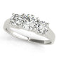 3-Stone Round Trellis Engagement Ring