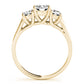 3-Stone Round Trellis Engagement Ring