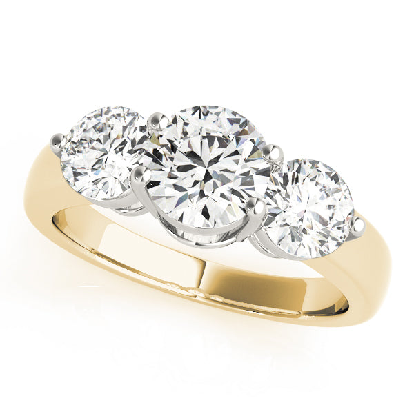 3-Stone Round Engagement Ring
