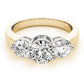 3-Stone Round Engagement Ring