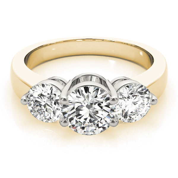 3-Stone Round Engagement Ring