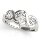 3-Stone Bypass Engagement Ring