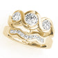 3-Stone Bypass Engagement Ring