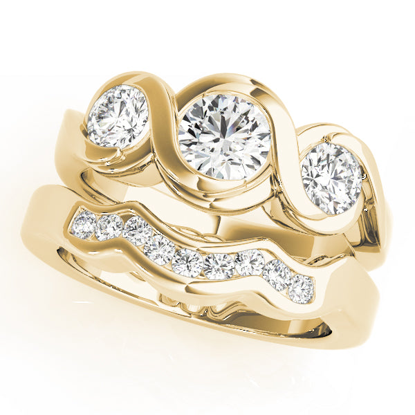 3-Stone Bypass Engagement Ring
