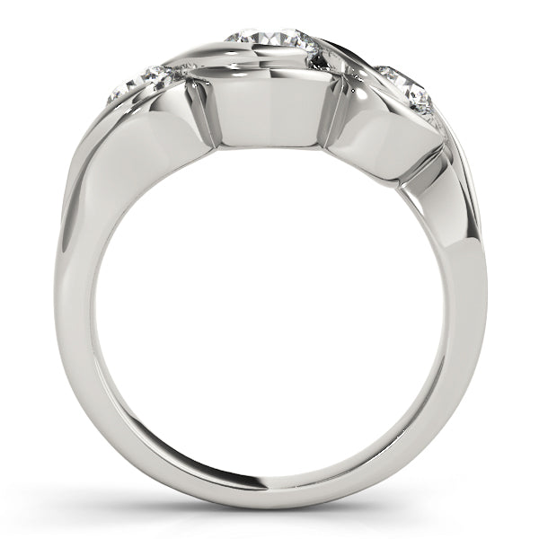 3-Stone Bypass Engagement Ring