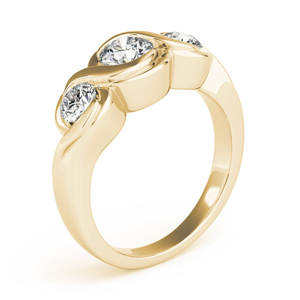 3-Stone Bypass Engagement Ring