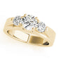 3-Stone Round Trellis Engagement Rings
