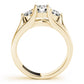 3-Stone Round Trellis Engagement Rings