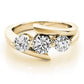 3-Stone Bypass Engagement Ring