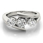 3-Stone Bypass Engagement Ring