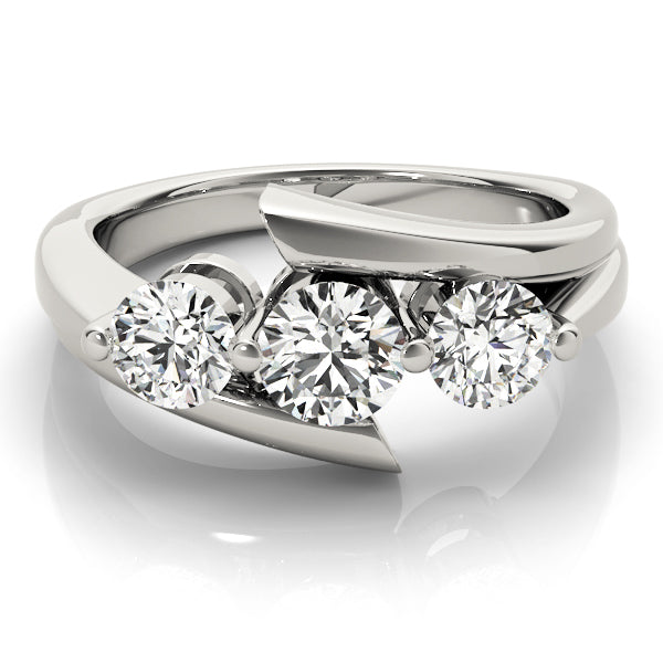 3-Stone Bypass Engagement Ring
