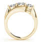 3-Stone Bypass Engagement Ring