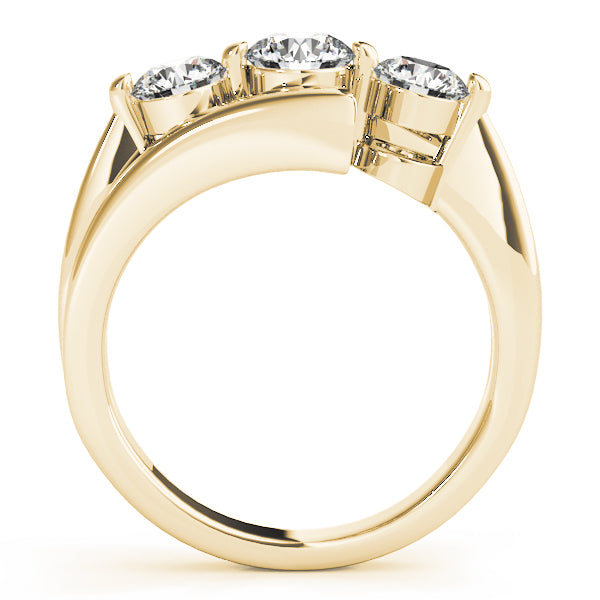3-Stone Bypass Engagement Ring