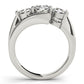 3-Stone Bypass Engagement Ring