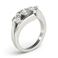 3-Stone Bypass Engagement Ring
