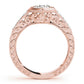 Antique Style Filigree Milgrain Engagement Rings