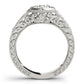 Antique Style Filigree Milgrain Engagement Rings