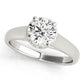 Solitaire Hidden Halo Trellis Engagement Ring