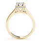 Solitaire Hidden Halo Trellis Engagement Ring