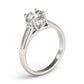 Solitaire Hidden Halo Trellis Engagement Ring