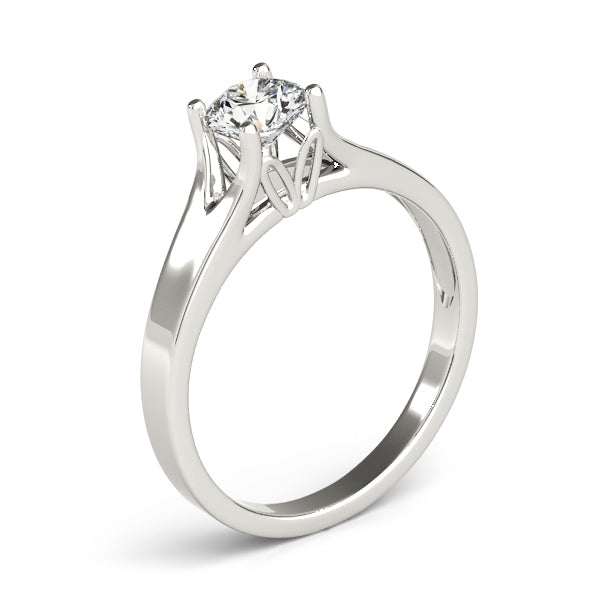 Solitaire Round Engagement Rings