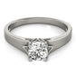 Solitaire Round Engagement Rings
