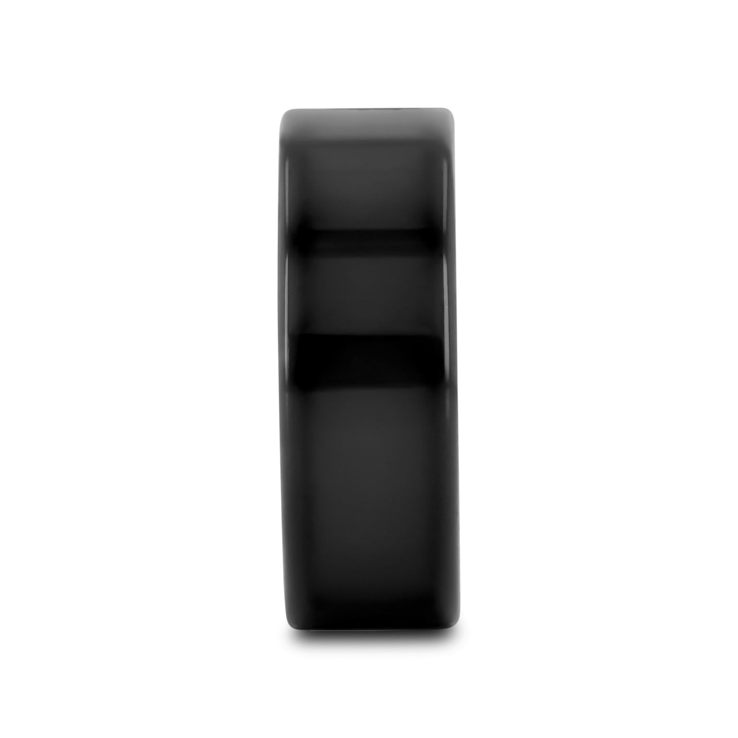MORPHEUS Flat Black Tungsten Ring - 2mm - 12mm - 8mm