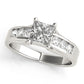 Single Row Channel Set Engagement Ring