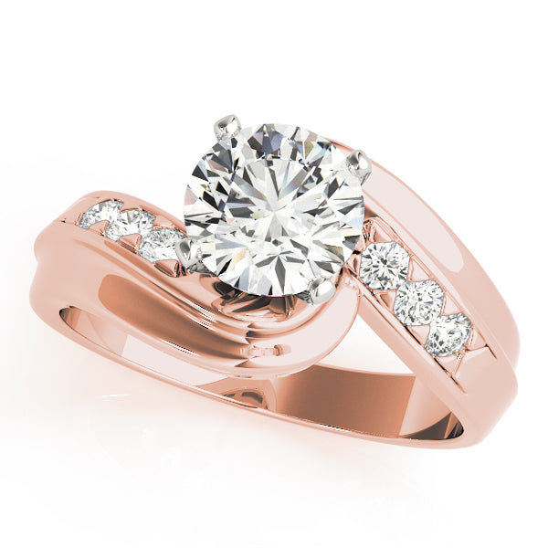 Bypass Single Row Engagement Ring