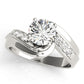 Bypass Single Row Engagement Ring