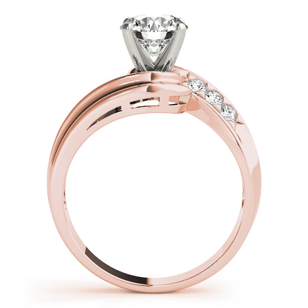 Bypass Single Row Engagement Ring