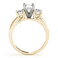 3-Stone Emerald Cut Trellis Engagement Ring