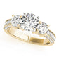 3-Stone Prong Set Engagement Ring