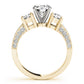 3-Stone Prong Set Engagement Ring