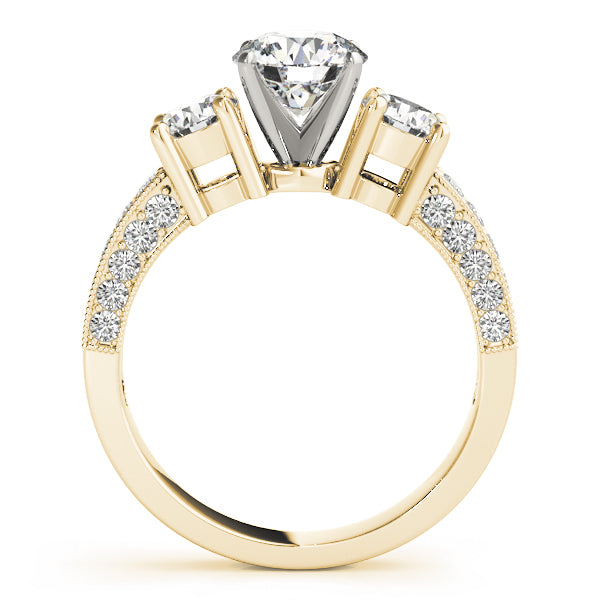 3-Stone Prong Set Engagement Ring