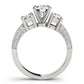 3-Stone Prong Set Engagement Ring
