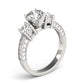 3-Stone Prong Set Engagement Ring