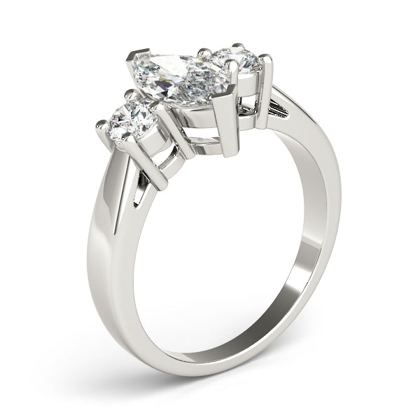 3-Stone Marquise Engagement Ring