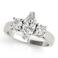 3-Stone Marquise Engagement Ring